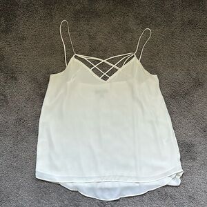 Express Strappy White Tank